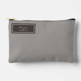 Serious Classic Minimal Simple Grey Zubehörtasche