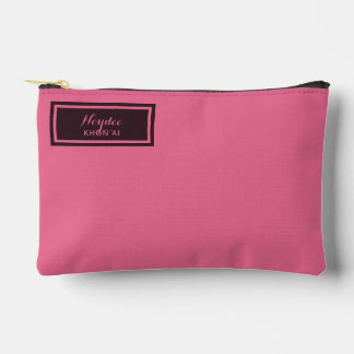 Serious Classic Minimal Simple Pink Zubehörtasche