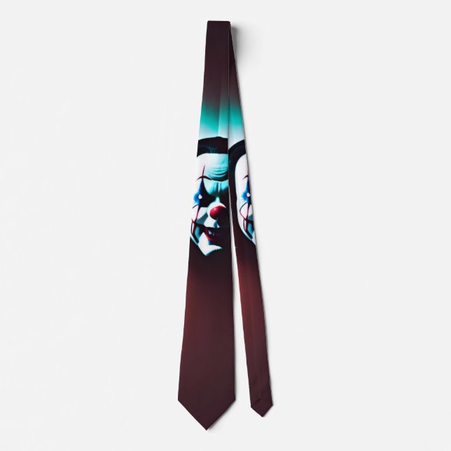 Serious Clown Neck Tie Krawatte (Vorderseite)