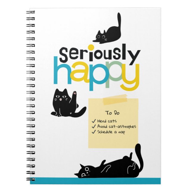 Serious Happy Journal Notizblock (Vorderseite)