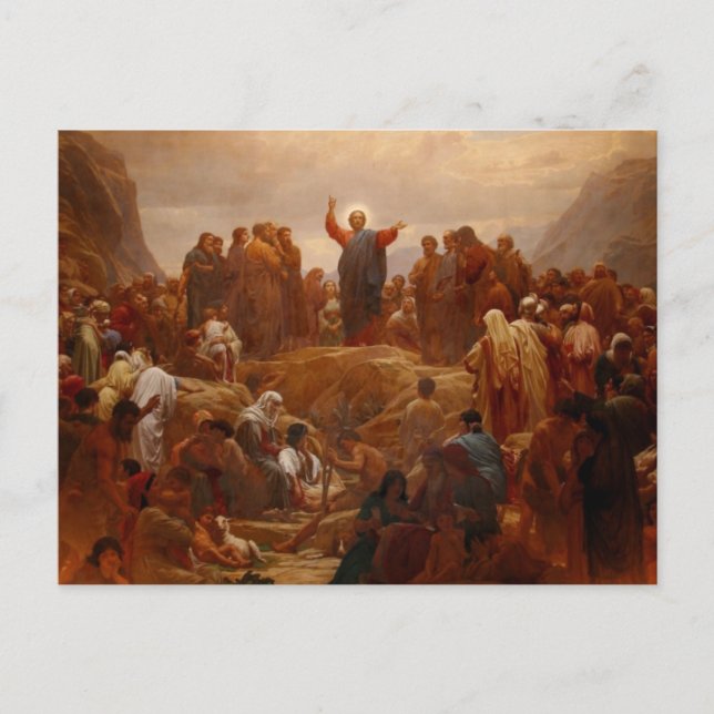 Sermon auf dem Berg Postkarte (Vorderseite)