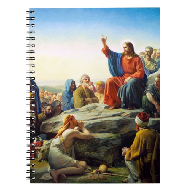 Sermon auf dem Berg von Carl Bloch Notizblock (Vorderseite)
