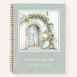 Sermon Notes Watercolor Lemon Tree Notizbuch