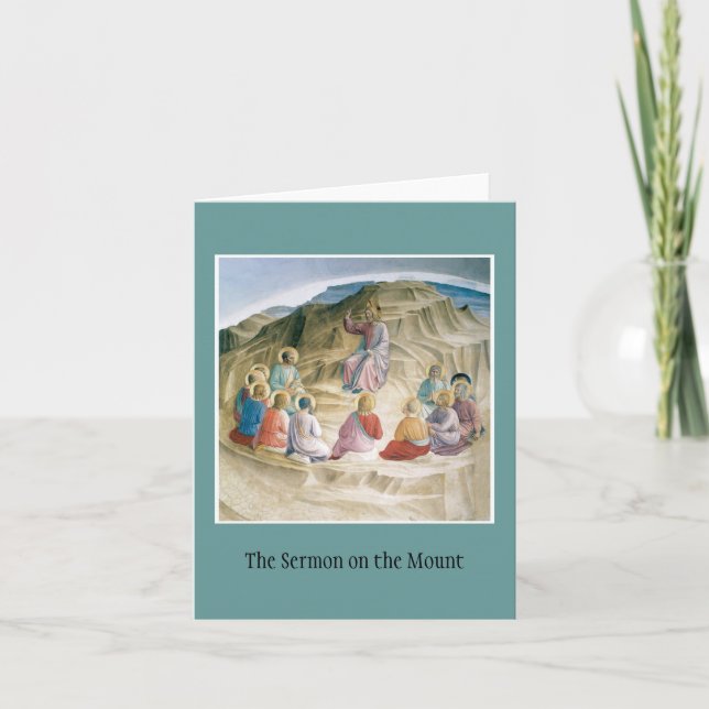 Sermon sur le carte pour notes de bâti (Devant)