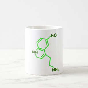 Serotonin-Abzeichen Kaffeetasse