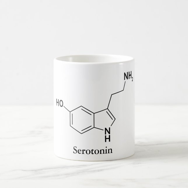 Serotonin Chemie Kaffeetasse (Mittel)