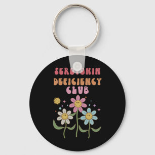 Serotonin Deficiations Club Psychische Gesundheits Schlüsselanhänger