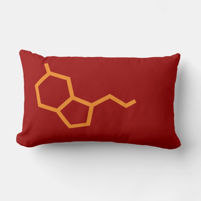 Serotonin - Dopamin - Liebe und Glück Lendenkissen (Vorderseite)