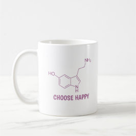 Serotonin Molecule Choose Happy Kaffeetasse