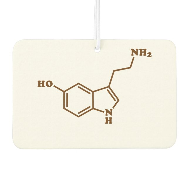 Serotonin Molekulare Chemische Formel Autolufterfrischer (Vorderseite)