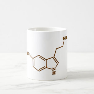 Serotonin Molekulare Chemische Formel Kaffeetasse