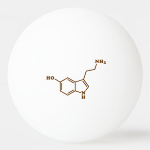 Serotonin Molekulare Chemische Formel Tischtennisball