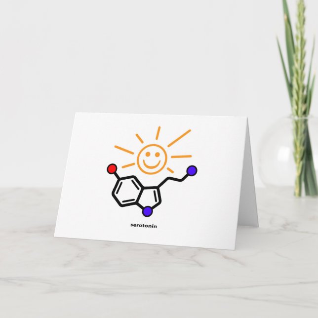 Serotonin-Sonnenschein-Karte Karte (Vorderseite)