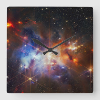 Serpens-Nebel Quadratische Wanduhr