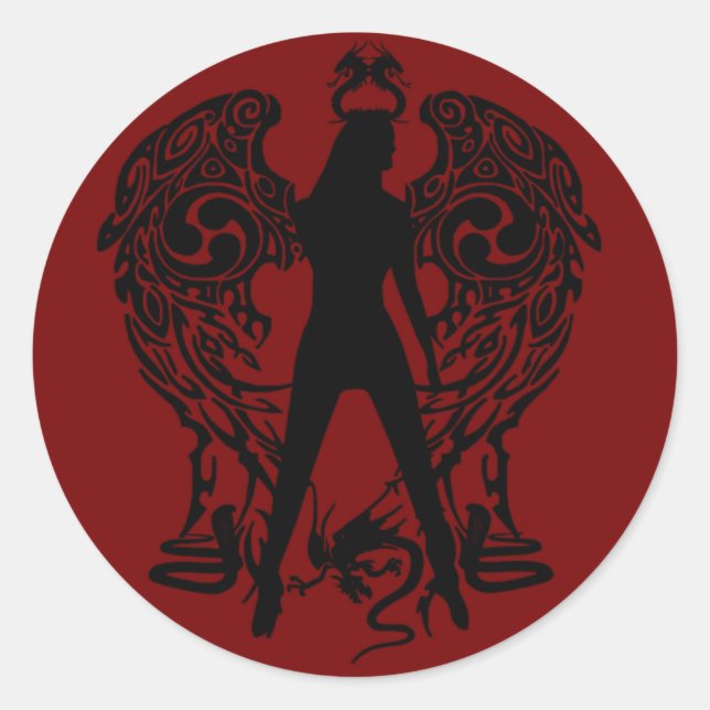 Serpent Angel Stickers (Vorderseite)