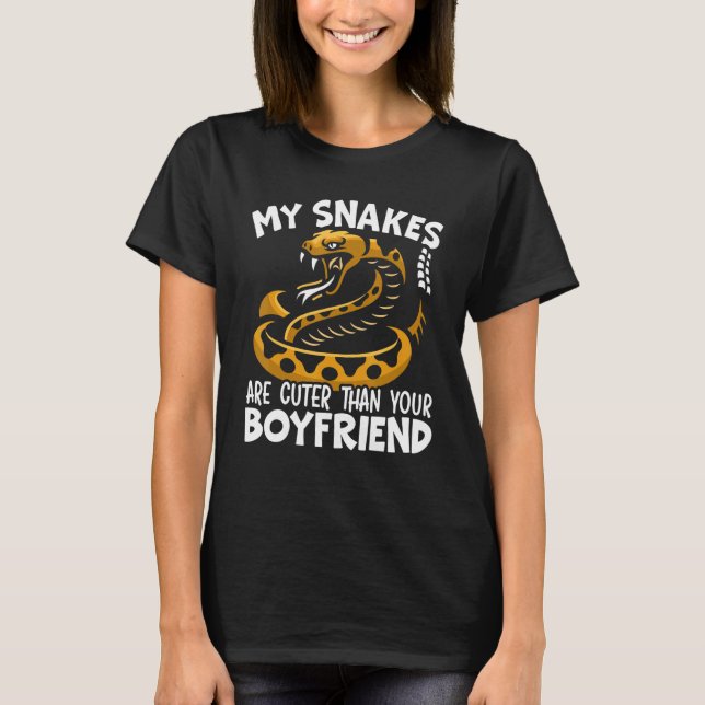 Serpent Animal Pet Herpetologist Snake T-Shirt (Vorderseite)