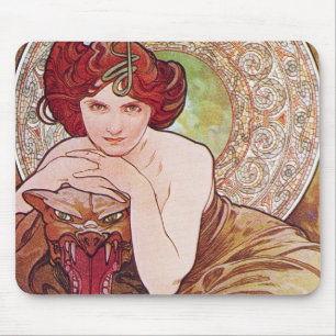 Serpent Art Nouveau Mousepad