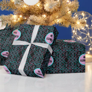 Serpent Chasing Schwanz Nahtloses Muster Geschenkpapier