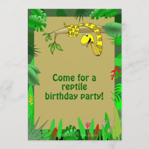 Serpent dans les invitations faites sur commande