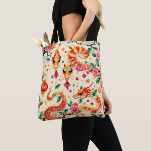 Serpent Dreams Chiness neues Jahr Tasche