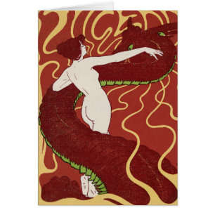Serpent et femme - art Nouveau