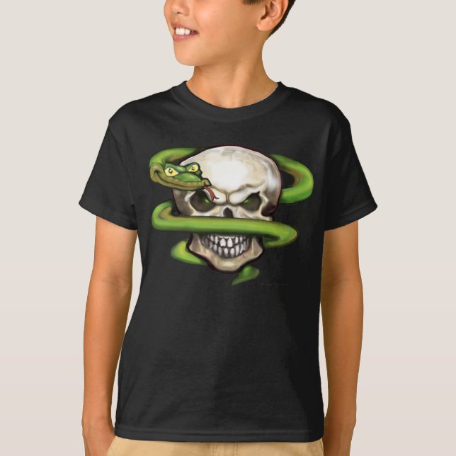 Serpent Evil Skull T-Shirt (Vorderseite)