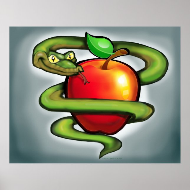 Serpent in Apple Poster (Vorne)