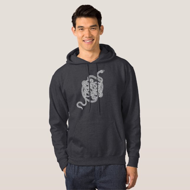 Serpent Knot [weiß] Hoodie (Vorne ganz)