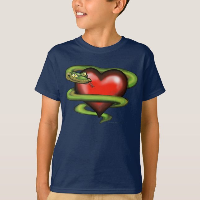 Serpent n Herz T-Shirt (Vorderseite)