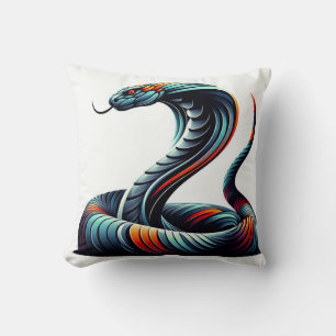 Serpentine Comfort: Kobra-förmiges Kissen für Exot