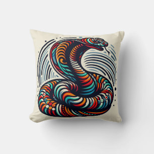Serpentine Comfort: Kobra-förmiges Kissen für Exot