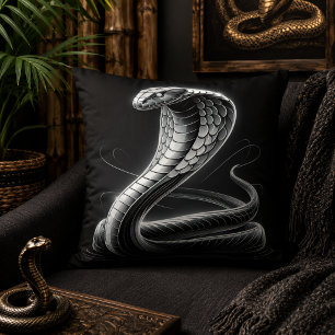 Serpentine Comfort: Kobra-förmiges Kissen für Exot