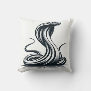 Serpentine Comfort: Kobra-förmiges Kissen für Exot