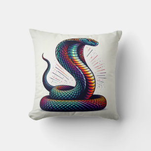 Serpentine Comfort: Kobra-förmiges Kissen für Exot
