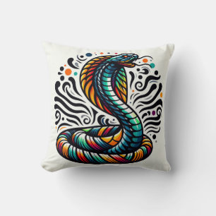 Serpentine Comfort: Kobra-förmiges Kissen für Exot
