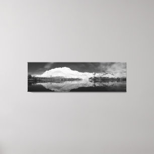 Serpentine Cove Black and White Leinwanddruck