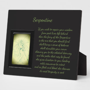 Serpentine Crystal Fairy Fotoplatte