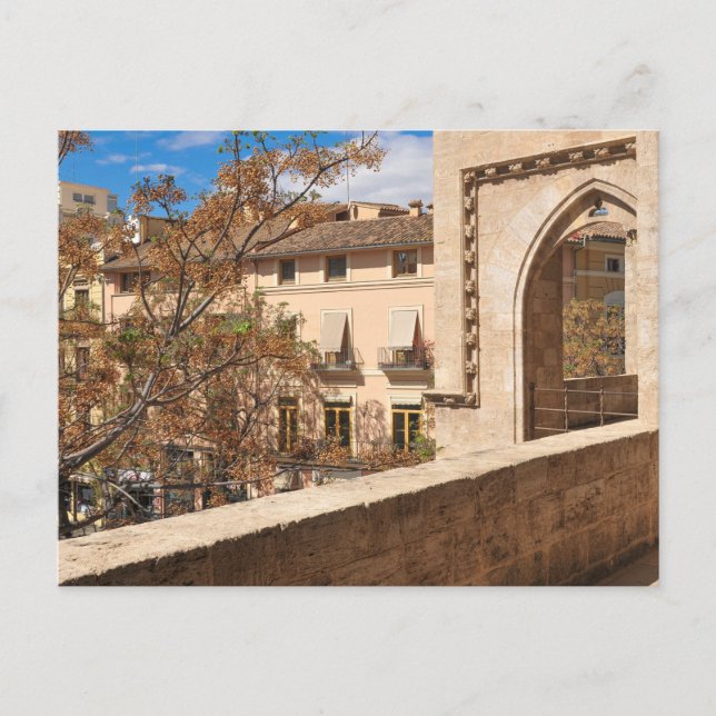 Serrano Torres in Valencia, Spanien Postkarte (Vorderseite)