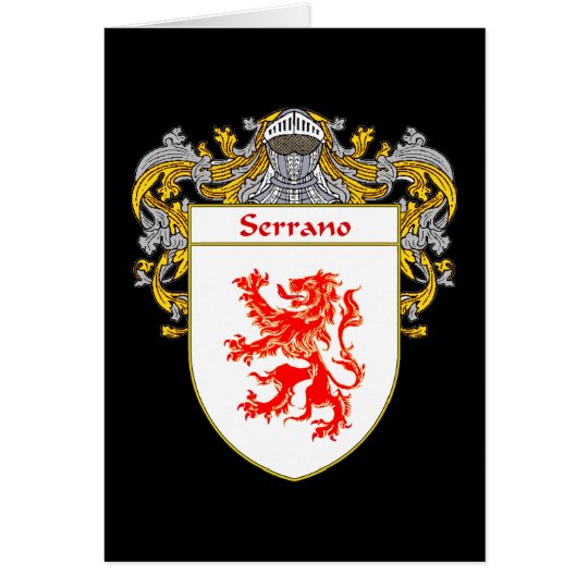 Serrano Wappen (überzogen) Karte