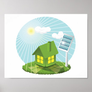 Serre à énergie solaire Poster