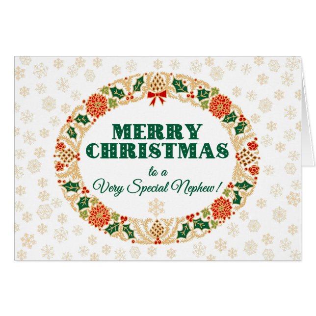 Serre de Noël Holly pour Nephew, Snowflakes (Devant horizontal)