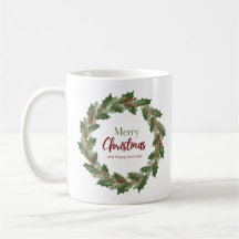 Serre et script de fête | Joyeuse Mug de Noël