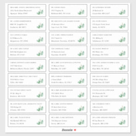 Serre | Étiquettes de adresse individuels