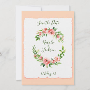 Serre Rose rose Enregistrer La Carte Date