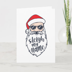 Serrer mon nom Père Noël Carte de Noël