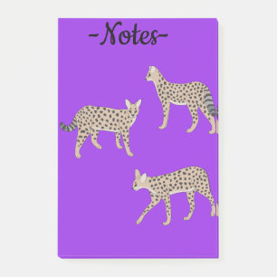 Serval Katzen  Post-it Klebezettel