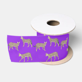 Serval Katzen Satinband
