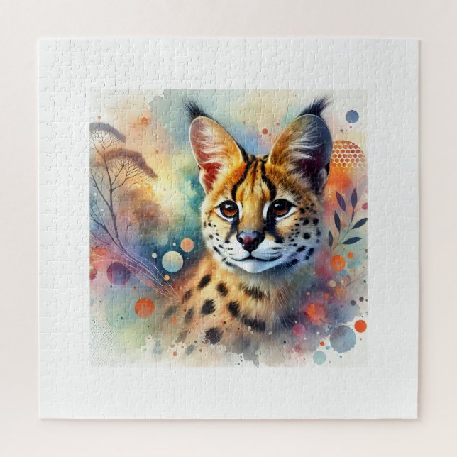 Serval Majesty 020924AREF115 - Watercolor (Vertikal)