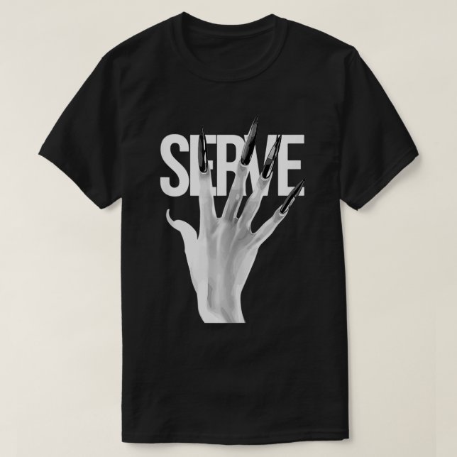 Serve Nails Gay Pride Drag Queen T-Shirt (Design vorne)