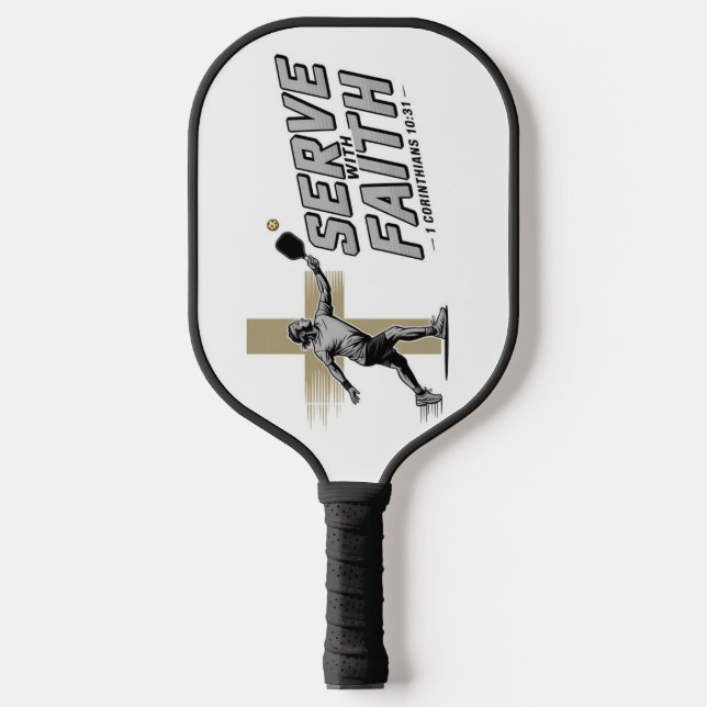 Serve With Faith Christian Pickleball Paddle (Vorderseite)